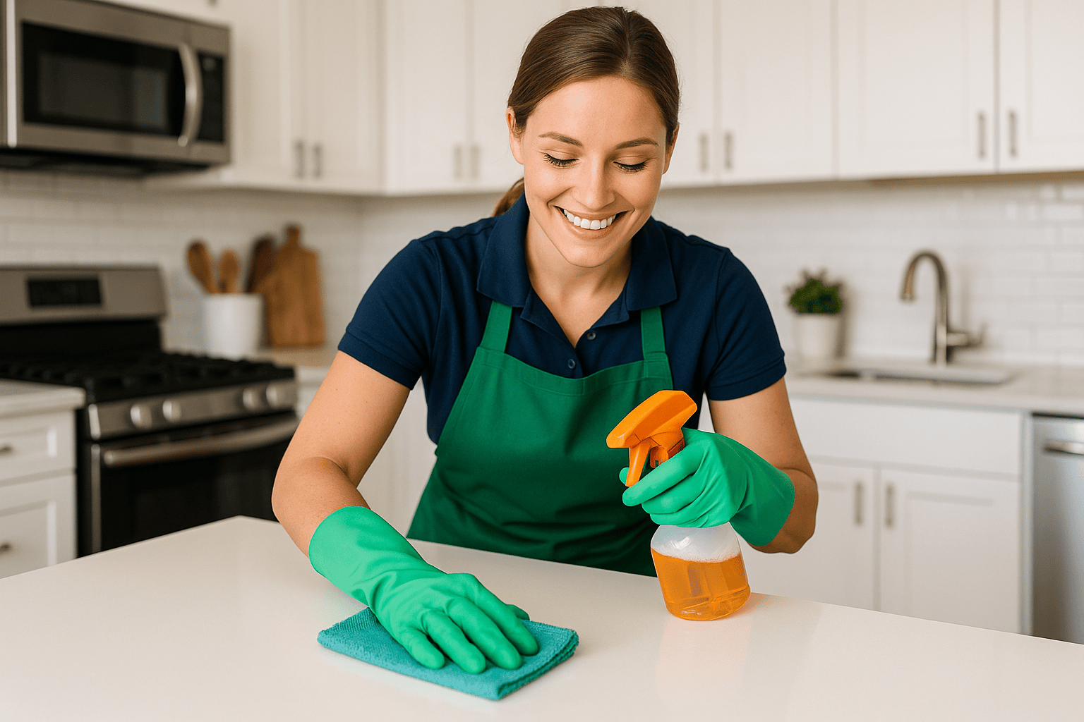 Clean modern living room