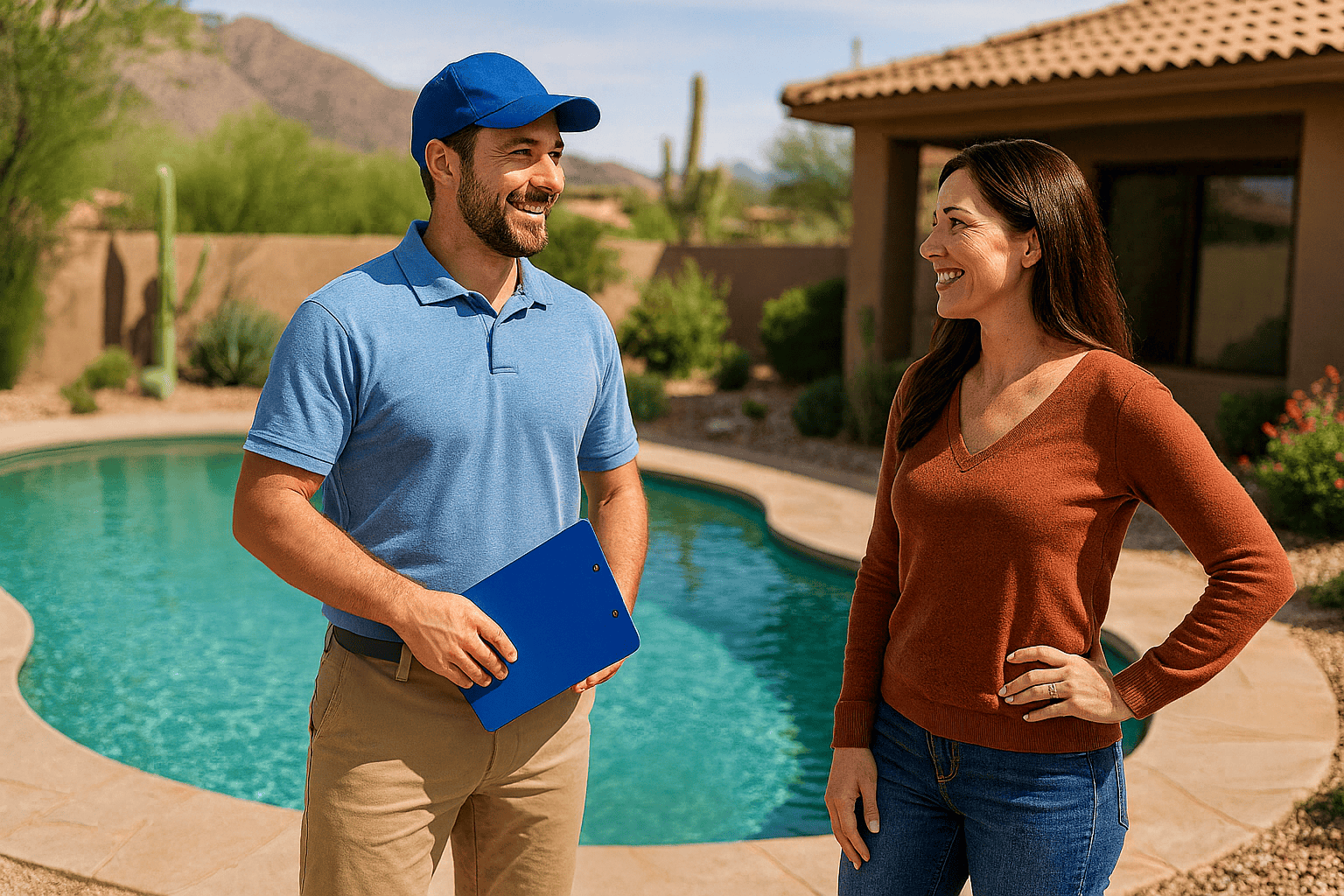 Our pool service team